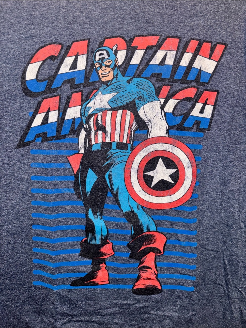 Marvel Logo Tee - Blue, White